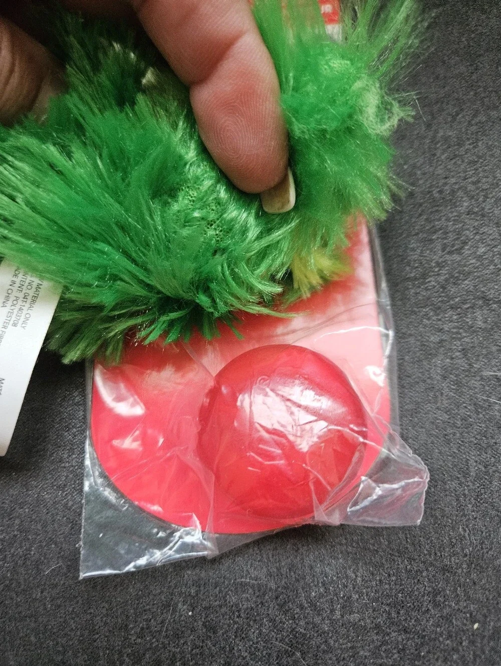 Kong Green Plush Squeak Toy, NWT, Dog